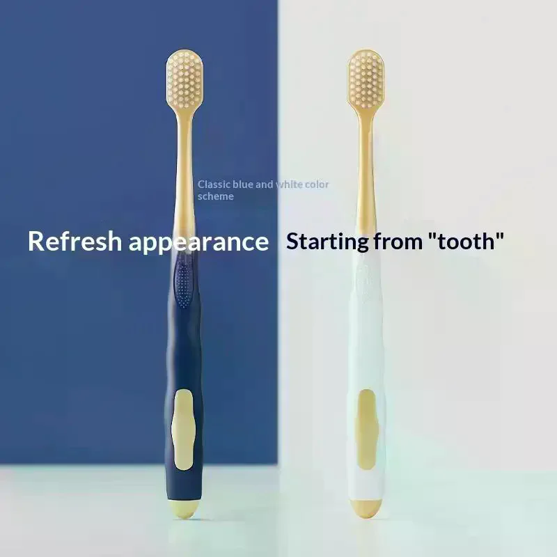 6Pcs Soft Bristle Manual Toothbrush Wide Head Gentle Gum Sturdy Deep Clean Family Oral Care Travel