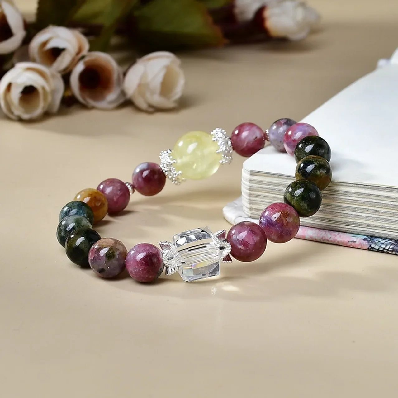 

Tourmaline Citrine Bracelet Women's Light Luxury Fashion Lucky Bracelet Original Design