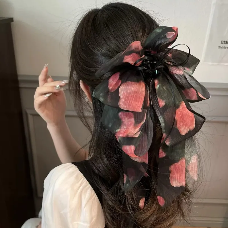 Romantische und hochwertige Atmosphäre, Schleifen-Design-Clip, vielseitiger und eleganter Haarschmuck für Frauen – Detail 6