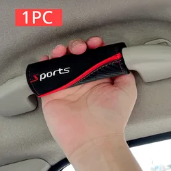 1Pc Car Interior Accessories Car Roof Armrest Pull Covers Handle Gloves Sports Logo Suede Styling Universal Protection Cover