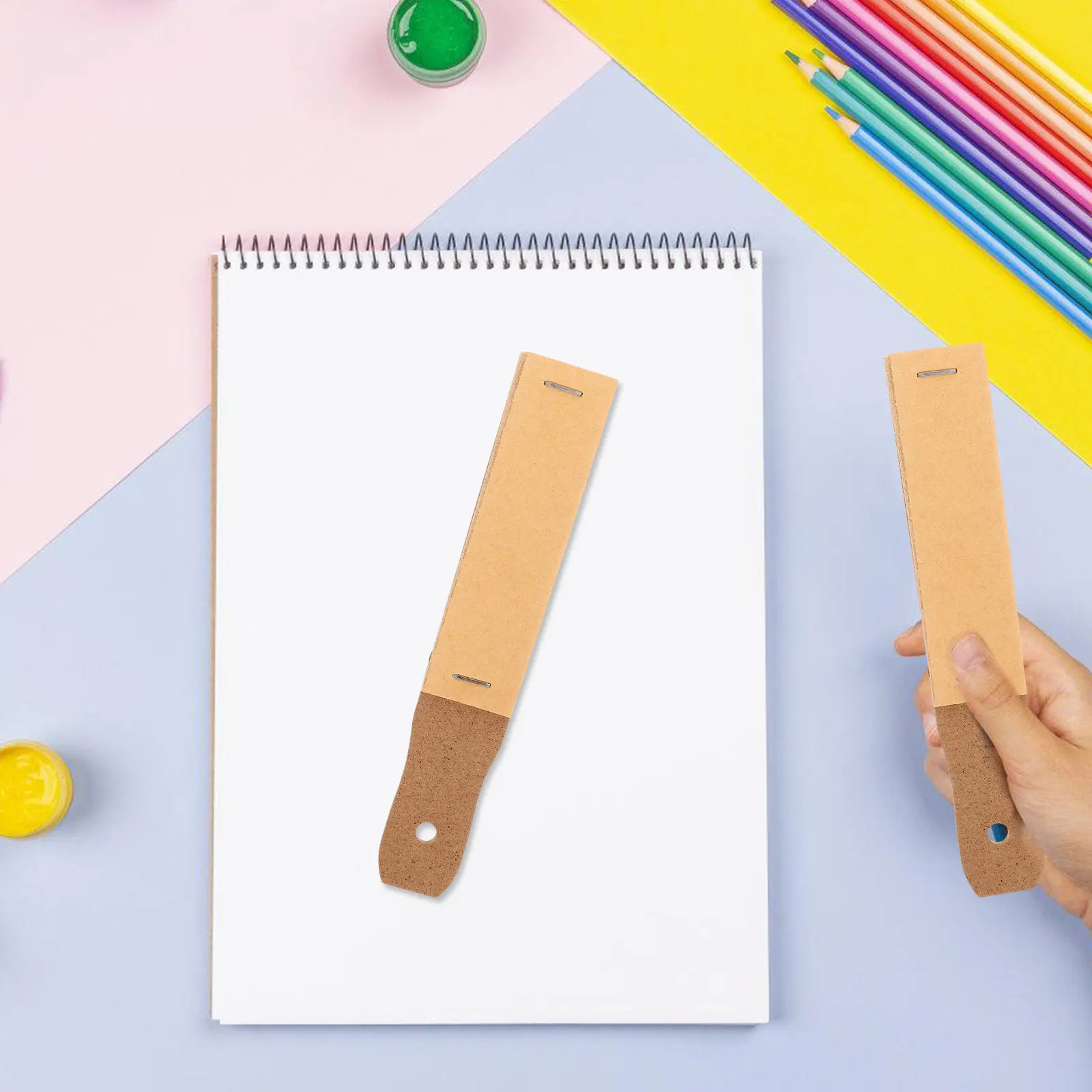 5Pcs Pencil Sandpaper Board Sketch Sandpaper Drawing Supplies Pencil Tip Sharpening Blocks Safe Art Supply for School Outdoor
