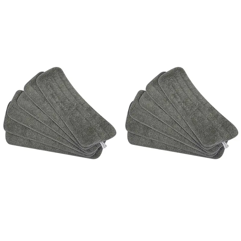 Y51A-12 Pack Mop Pads Wet Dry Microfiber Mop Cleaning Pad Mop Refills Replacement Heads For Most Spray Mops And Reveal Mops