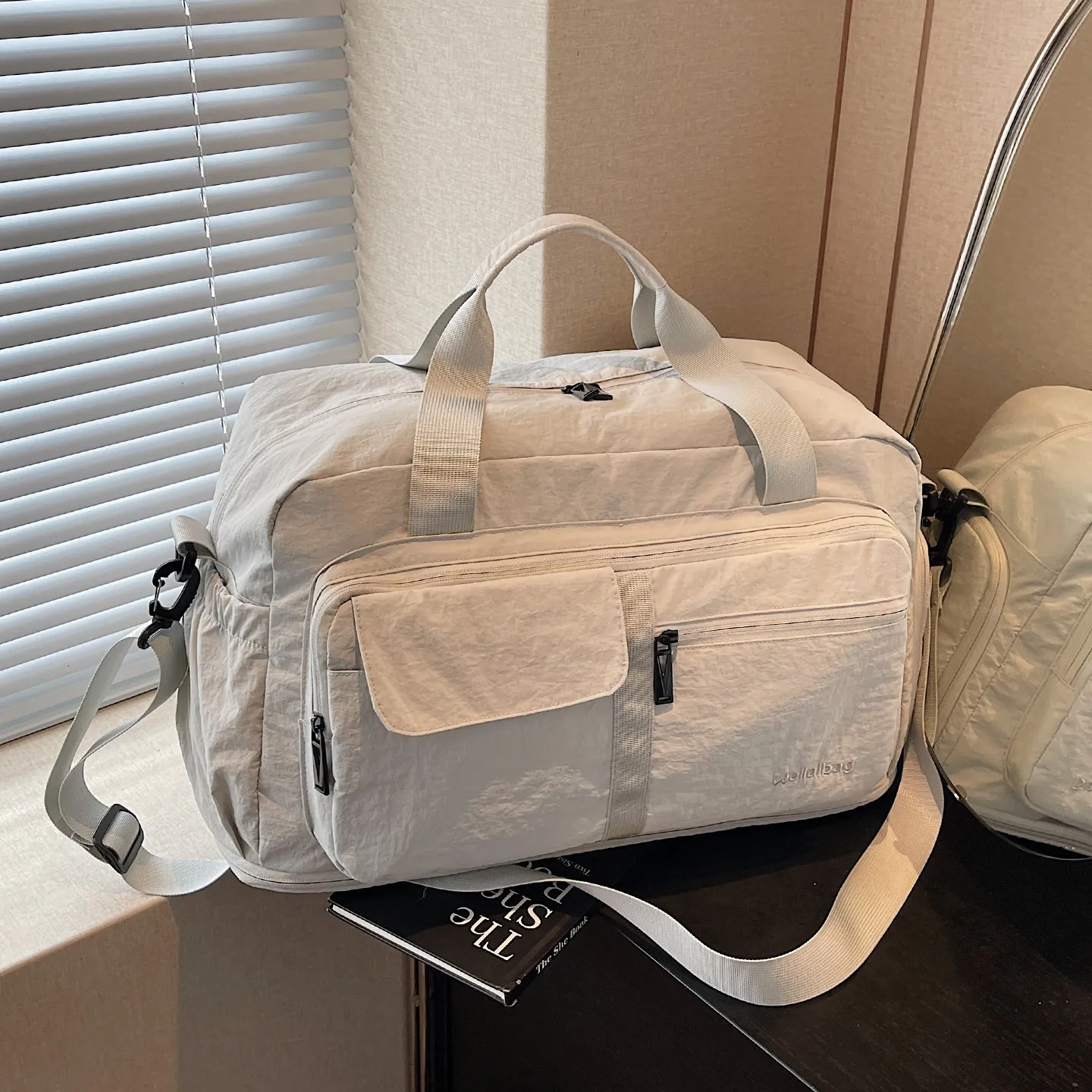 large-capacity-handheld-wet-and-dry-separation-fitness-bag-waterproof-travel-luggage-bag-short-trip-bag-youth-unisex-oxford-c