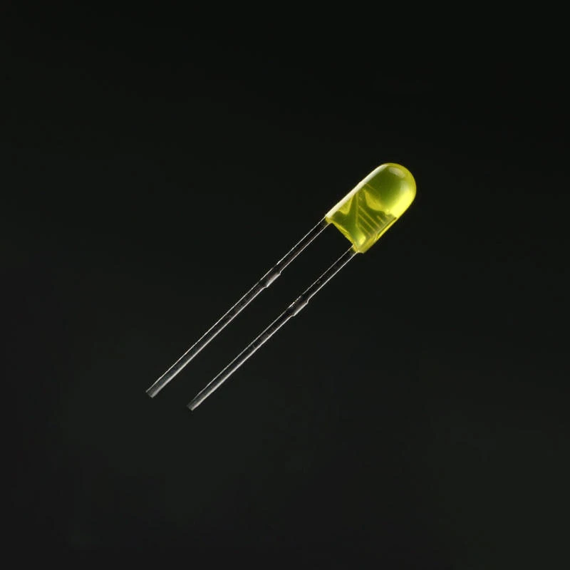 3mm Borderless LED Lamp Beads Red/Green/Yellow Diffused Len DIP F3 Bright Light Emitting Diode Short Legs