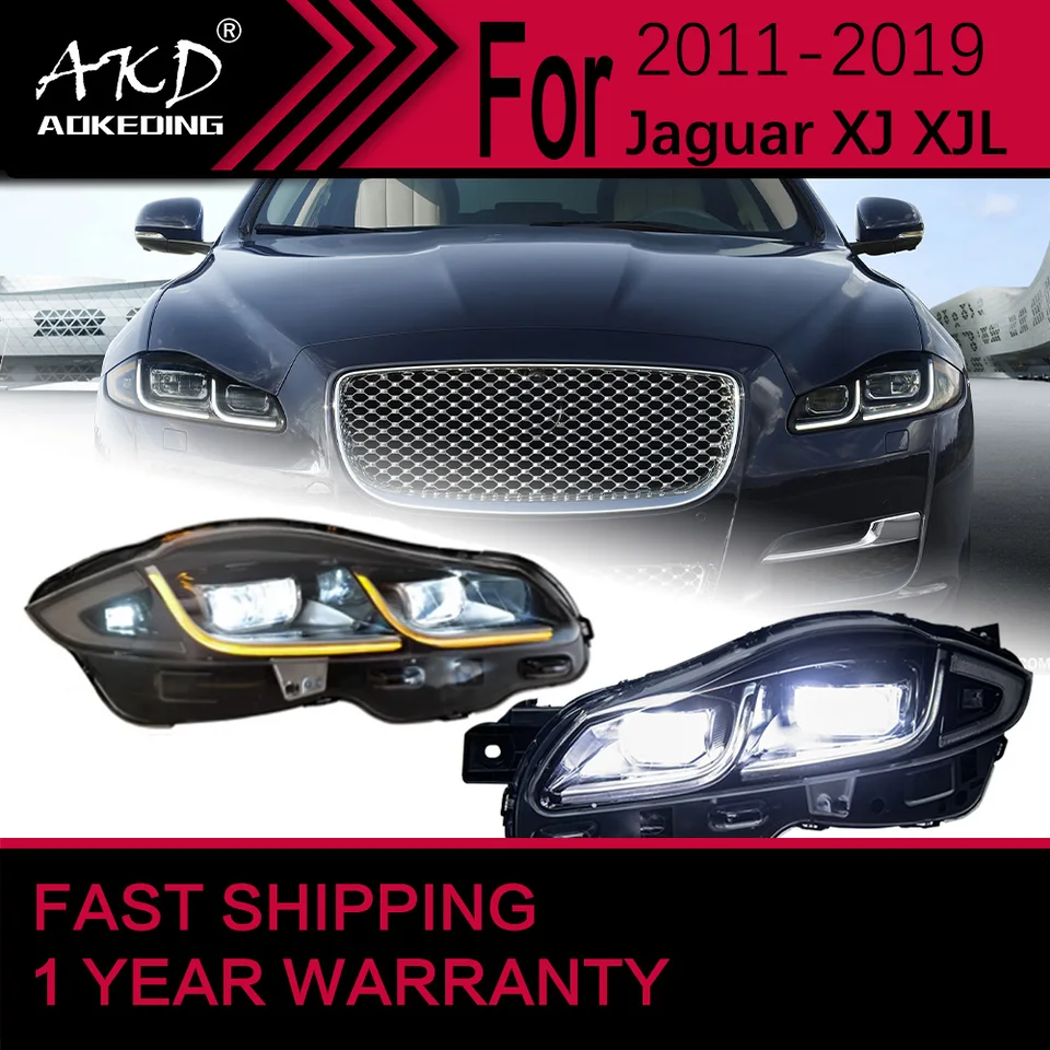 Car Lights for Jaguar XJ XJL LED Headlight 2011-2019 XJ XF XE Head