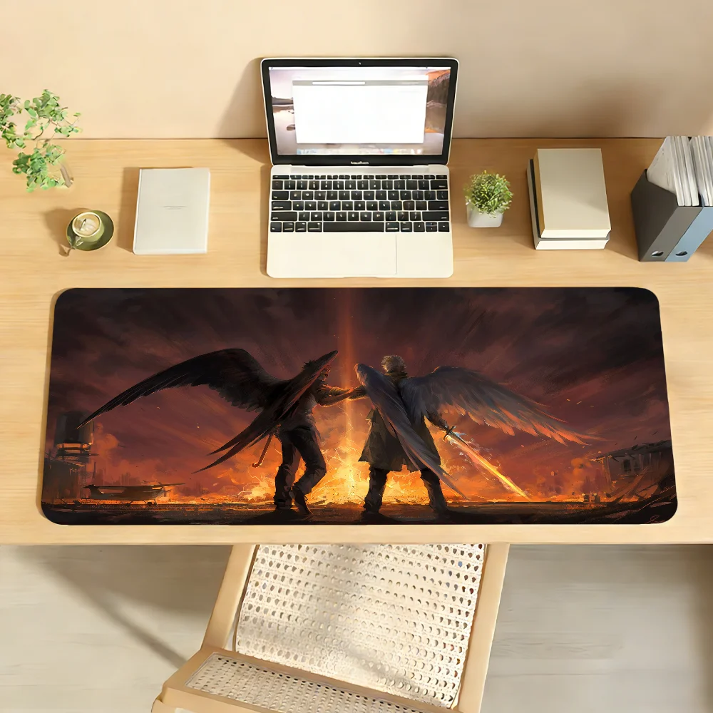 Good Omens TV-Mauspad, Computer-Laptop-Mauspad aus Gummi, rutschfest, Mauspad für Gamer, Dekoration, Schreibtischunterlage