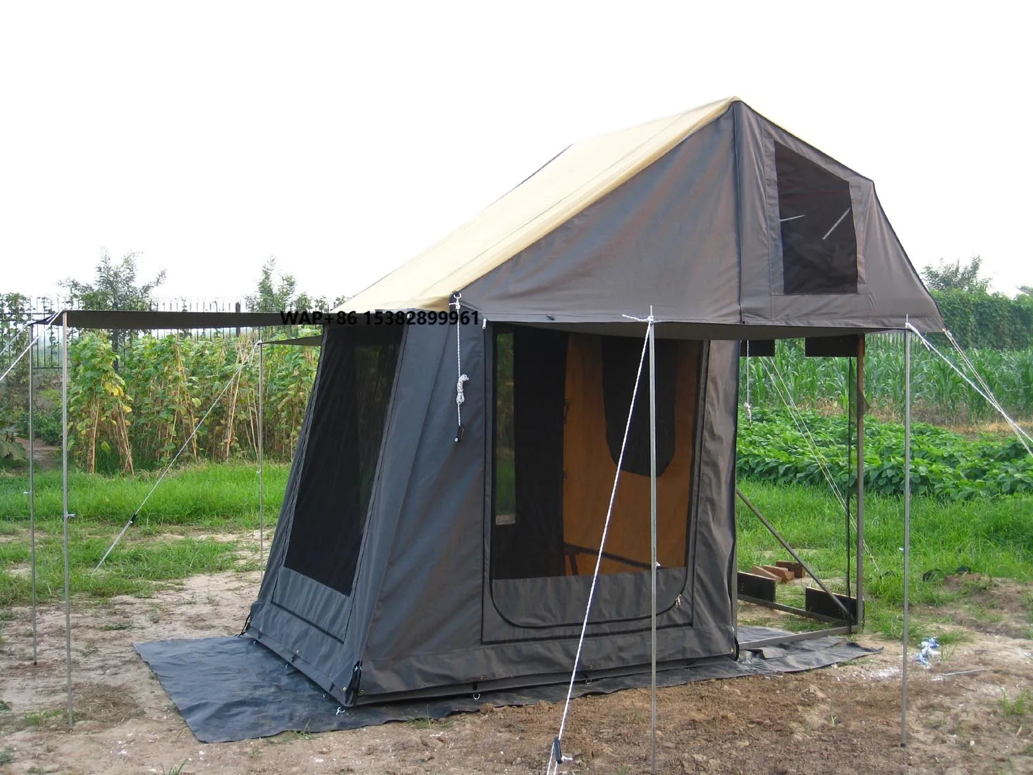 

Палатка на крышу автомобиля всесезонная водонепроницаемая с пристройкой, быстрораскладная, автоматическая, одна спальня, по цене производителя