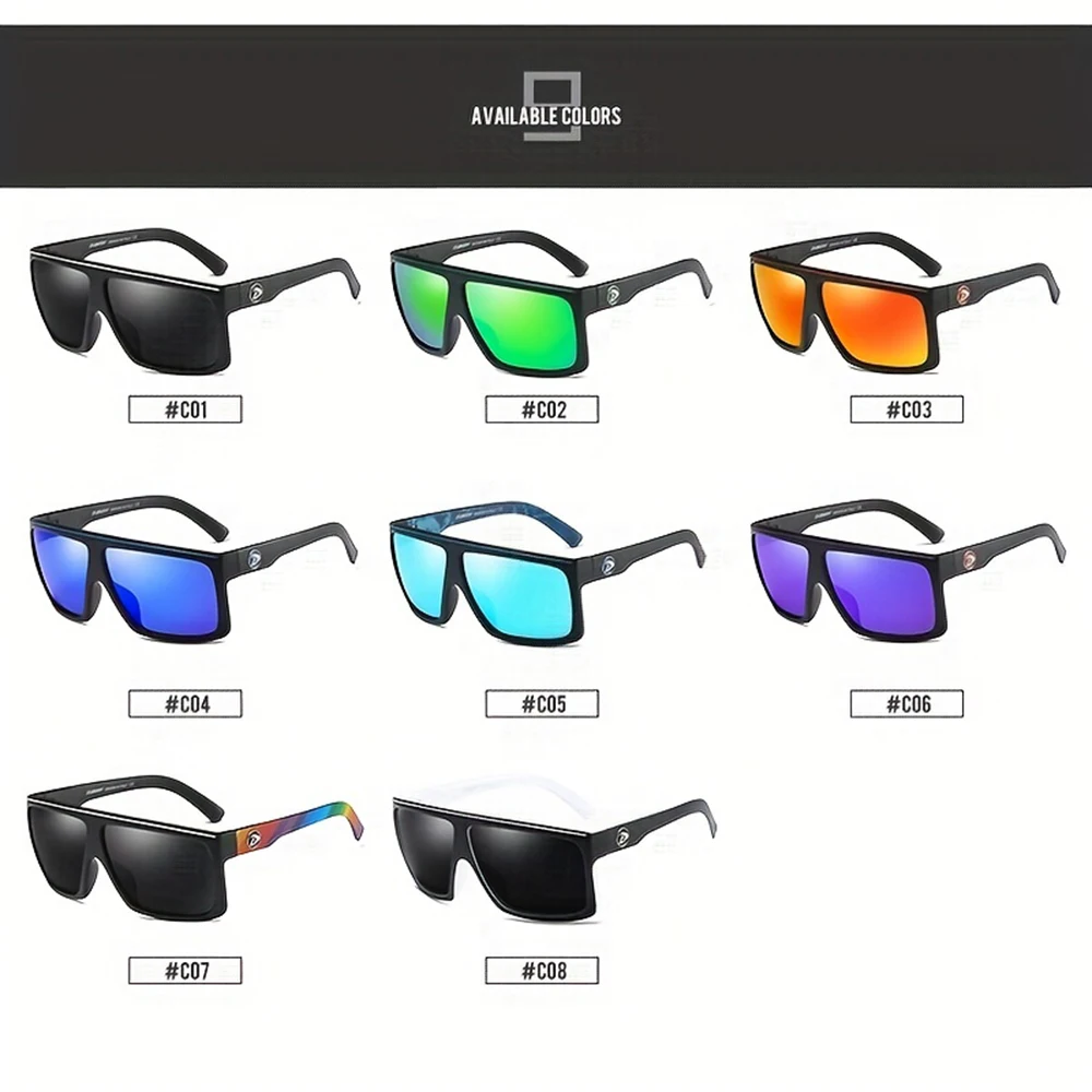 DUBERY Polarized UV400 Protection Sunglasses For Men And Women 8 Colors Model 818