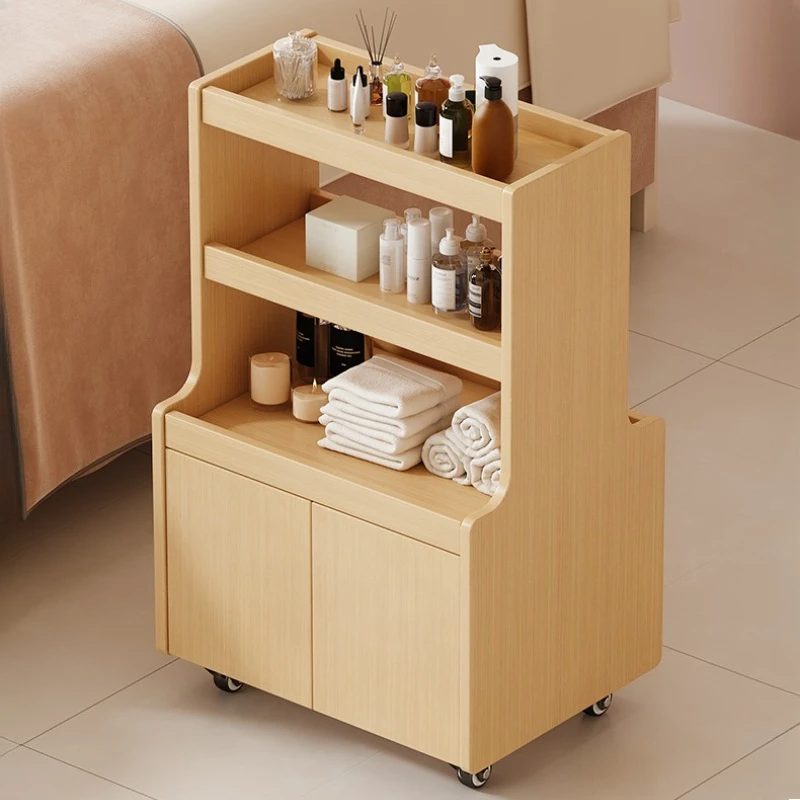 

Rolling Cart with Wheels Storage Trolley Beauty Salon Serving Cart Salon Equipment Furniture Cosmetic Reception Salon Handcart