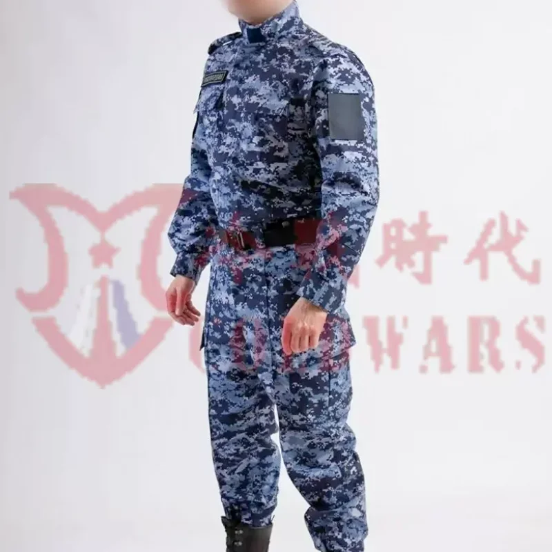 Russian National Guard Public Issue Blue Dot Digital Camouflage Spring and Autumn Combat Uniform for OMON Special Forces