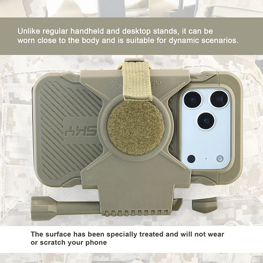 TS TAC-SKY Tactical Vest Phone Mount and Case Set (Foldable) – Compatible Only with iPhone 17 Pro Max