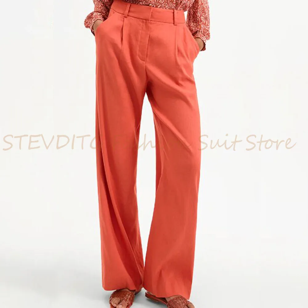 Luxury Fashion Women 's Suit Double Breasted 2 Piece Jacket Pants Female Clothing Slim Fit Smart Office Banquet Lady Blazer Set