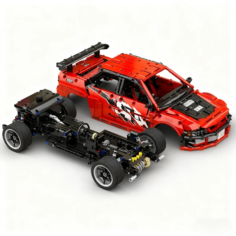 1681 stks MOC Sean S Mitsubishi Lancer Evolution 1 Technisch Model Bouwstenen Architectuur Speelgoed Kerstcadeaus Verjaardag