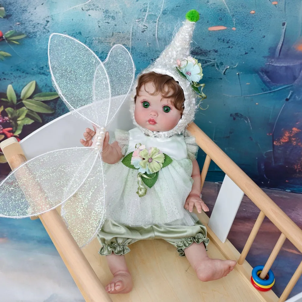 ตุ๊กตาเด็กทารก Cloveray ขนาด 18 นิ้ว แบบเหมือนจริง ตุ๊กตานางฟ้าทำจากไวนิลทั้งตัว ขนาด 41 ซม. ตุ๊กตาเอลฟ์ทำจากไวนิลเหมือนจริง ของเล่นทำมือ ของขวัญสำหรับเด็ก