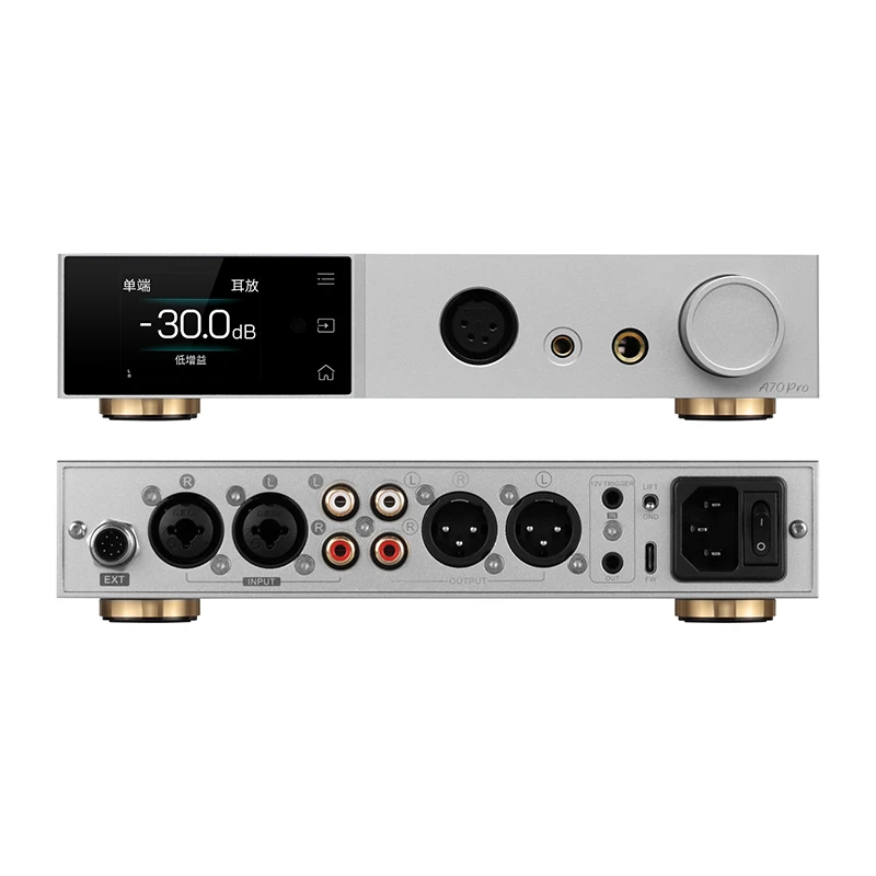 TOPPING A70 Pro Fully Balanced Headphone Amplifier 17000mW*2 Output Power Hi-res Audio Headpphone Amp A70pro Preamplifier 147dB