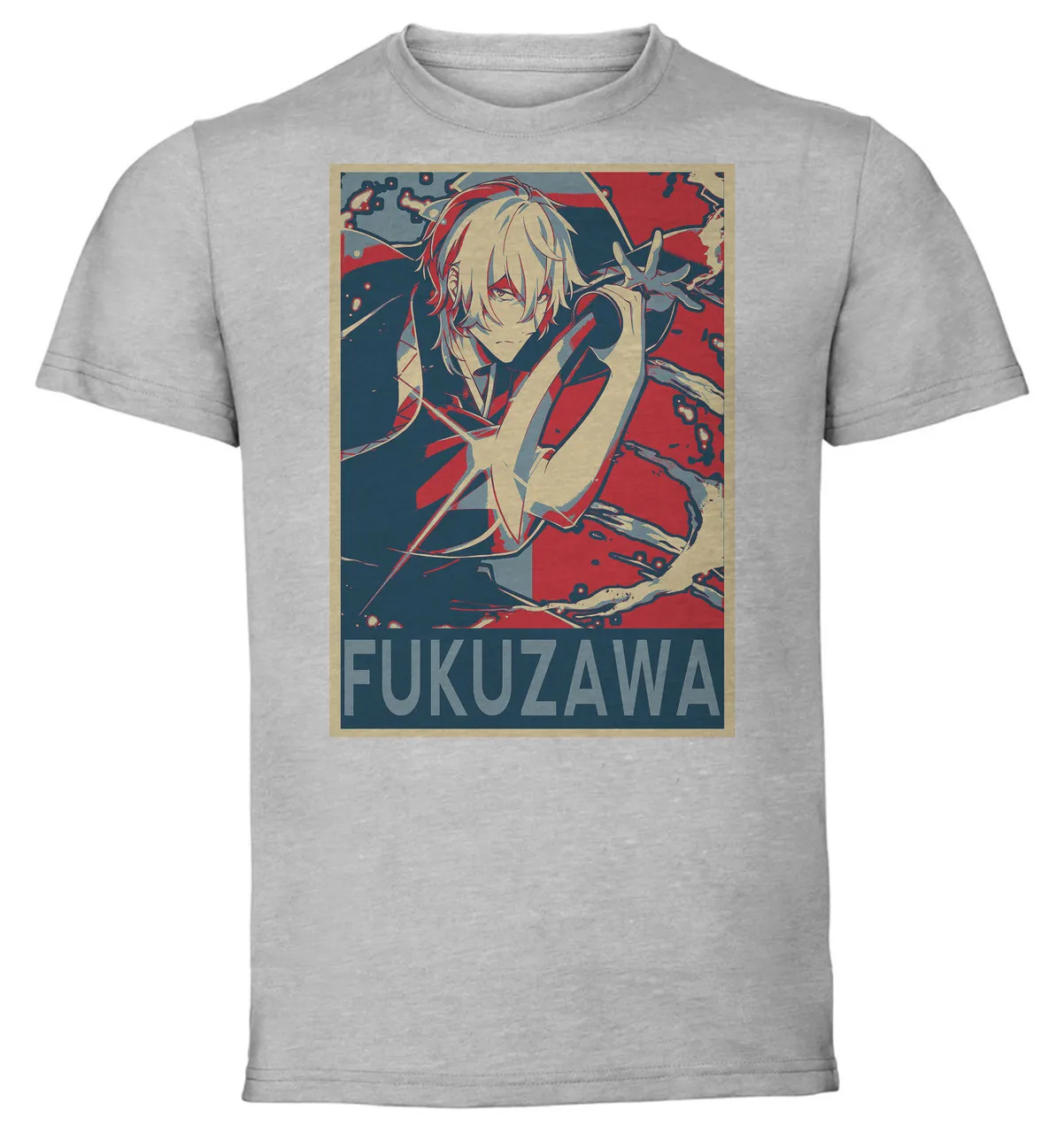 T-Shirt Unisex - Grey - Propaganda - Bungo Stray Dogs Yukichi Fukuzawa