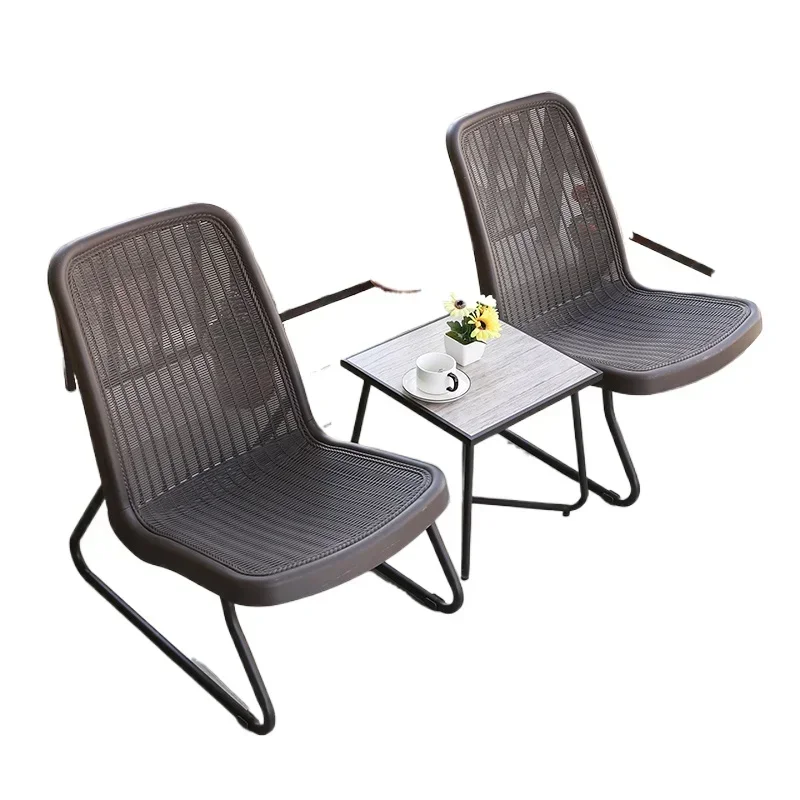 

Internet celebrity balcony small tables and chairs outdoor plastic tables and chairs