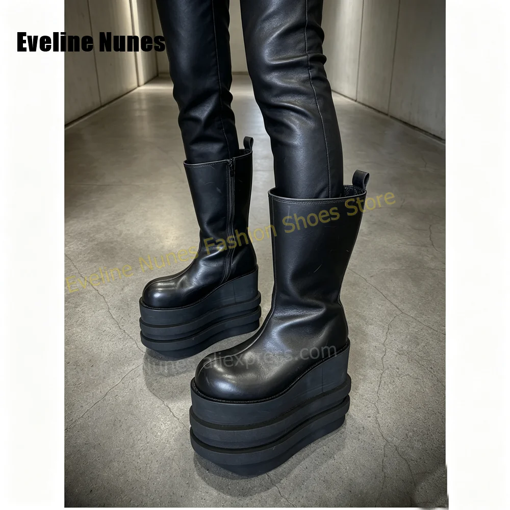 Round Toe Multi-Layer Wavy Pla - Women'S Fashion Layering ulasan dan harga