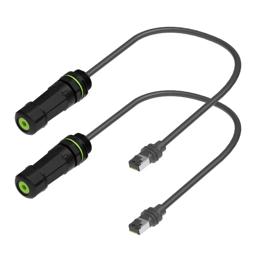 V3 to RJ45 Coupler IP68 Waterproof, Ethernet Adapter RJ45 Plug to Coupler Compatible with Gen3 Mini Dish & Router
