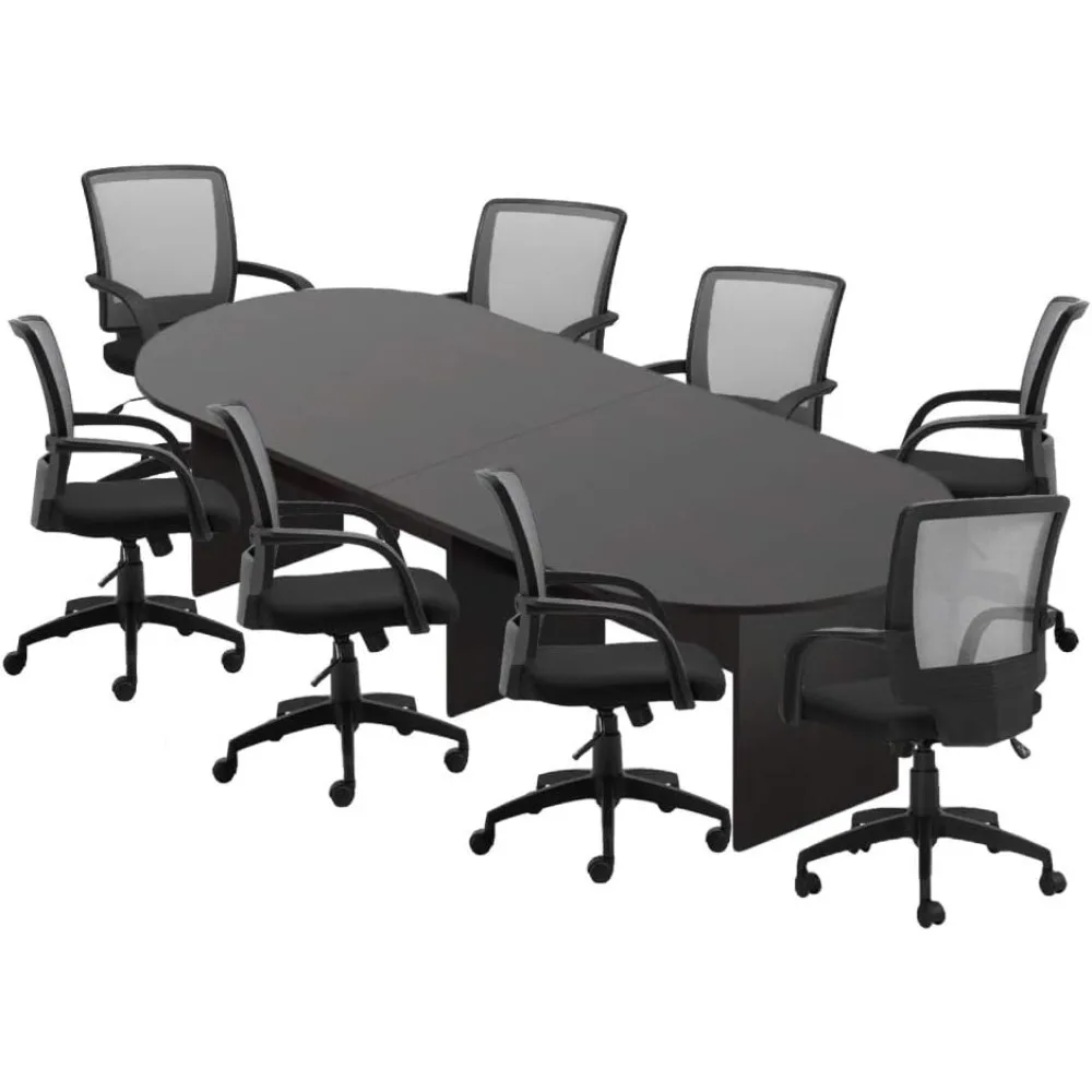 6FT, 8FT, 10FT Conference Table & Chairs (G10900B) Set, Dark Cherry, Espresso, Artisan Grey, Mahogany, Walnut, Conference Table