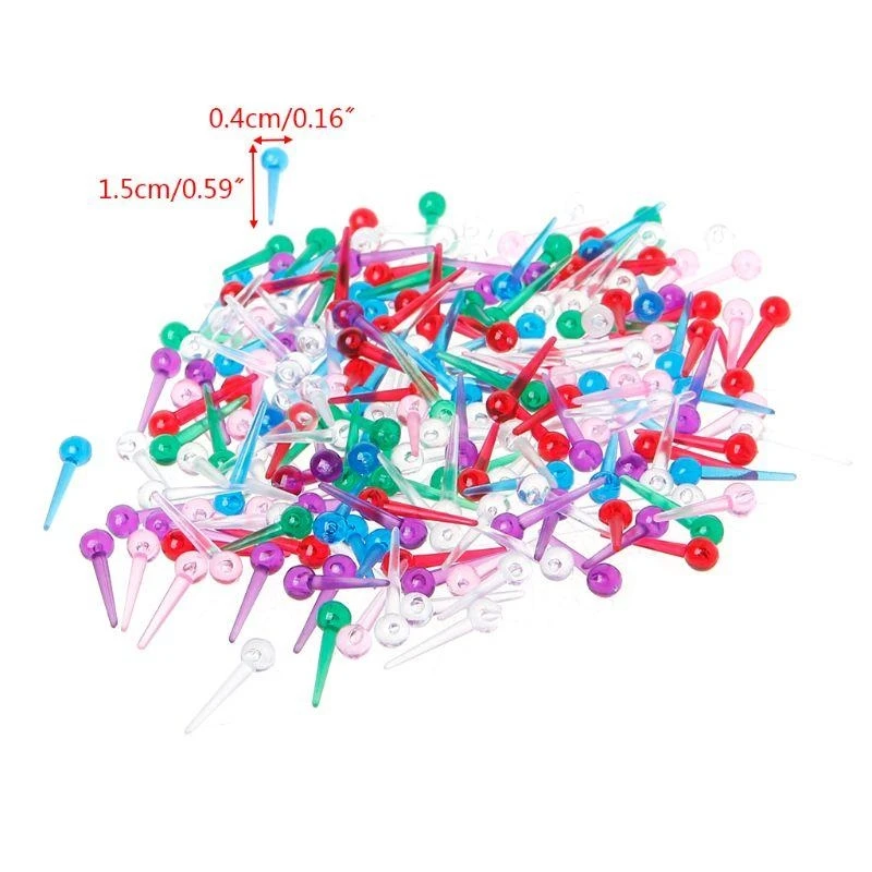 200 قطعة من دبابيس الضغط البلاستيكية الآمنة لمكاتب خياط الوشاح
