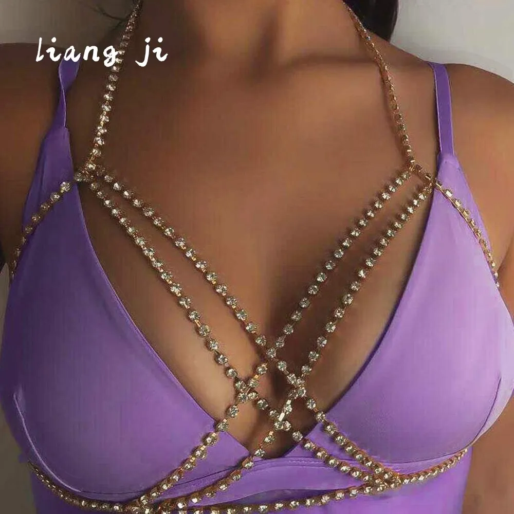 

Ювелирные изделия для тела, бюстгальтеры, сексуальное женское бикини с бриллиантами, цепочка на грудь, украшение для тела в пляже, ночном клубе, оптовая продажа