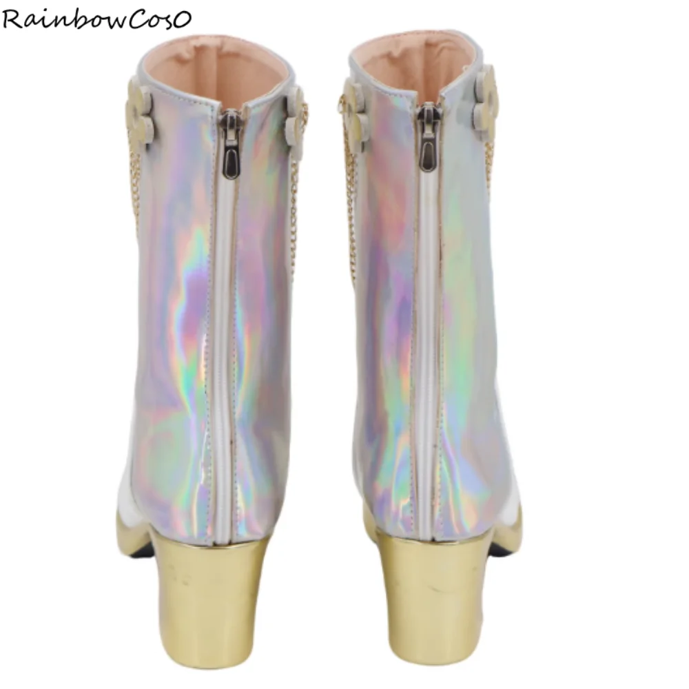 Mira Cosplay Scarpe Stivali Gioco Anime Party Halloween RainbowCos0 W5078