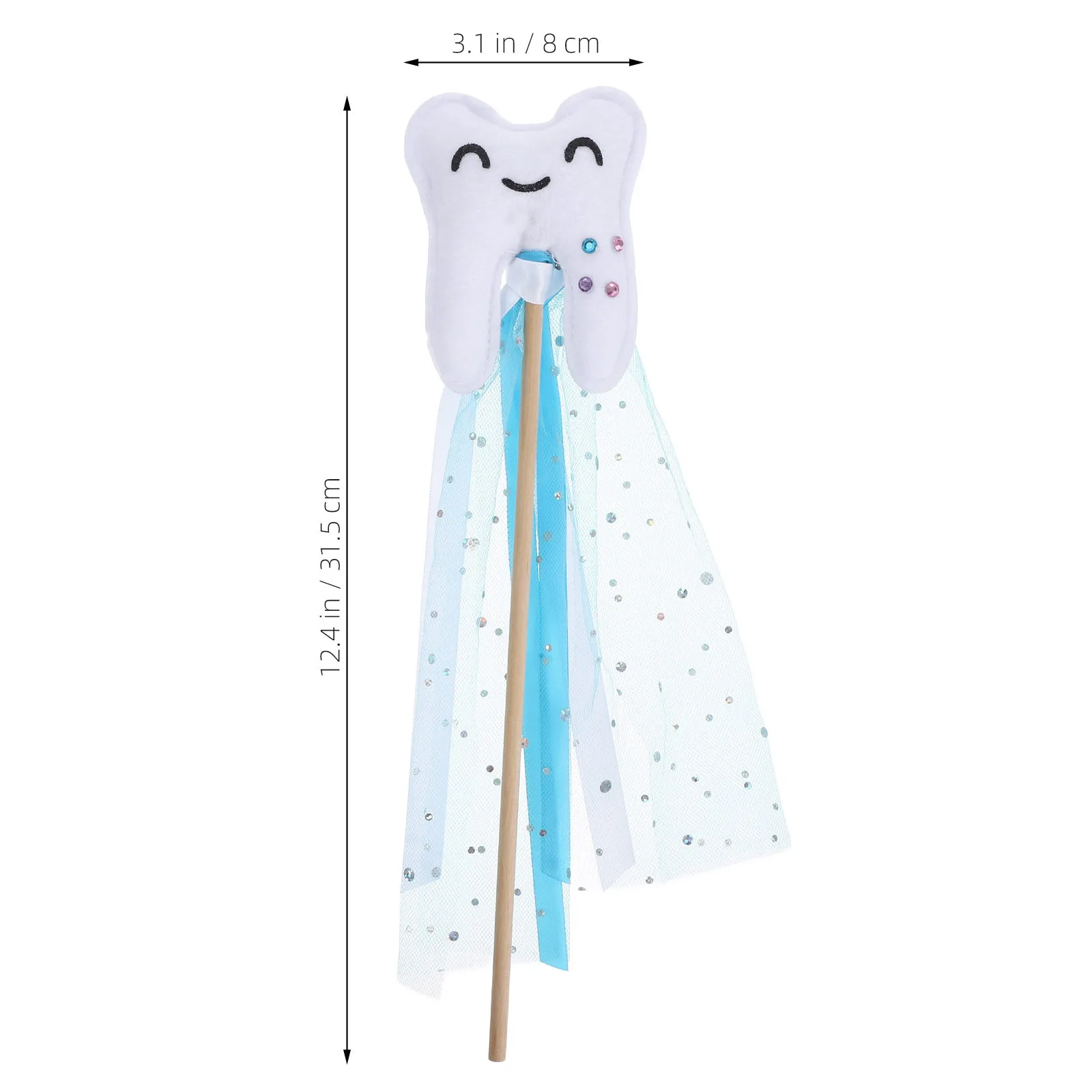 Varinha de fada novidade princesa casamento dentes vara adereços traje de fadas prop crianças cosplay palco desempenho