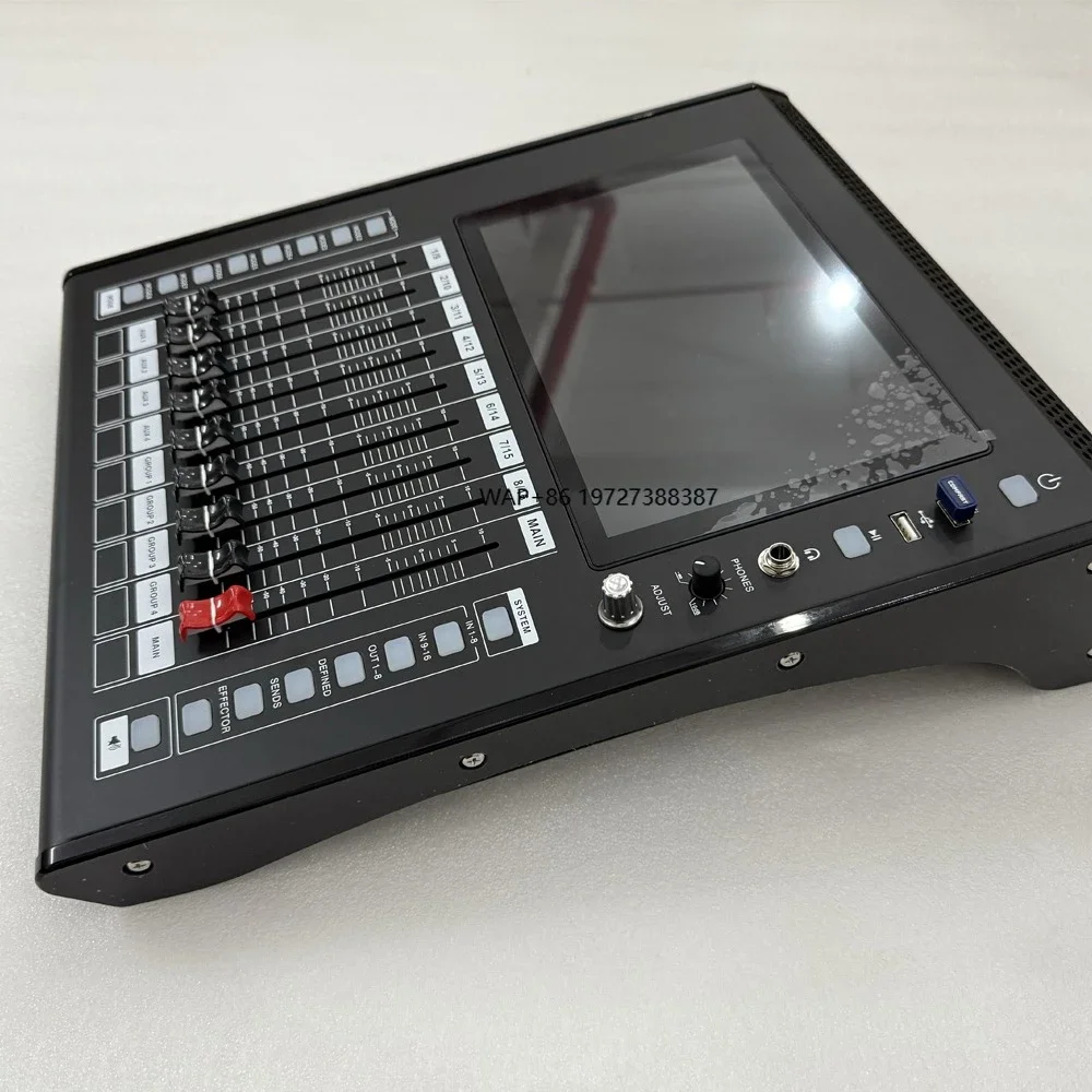 CVR AUDIO MX-16 16-Channel Digital Audio Mixing Console & DJ Equipment with for USB App/Remote Control Metal Build