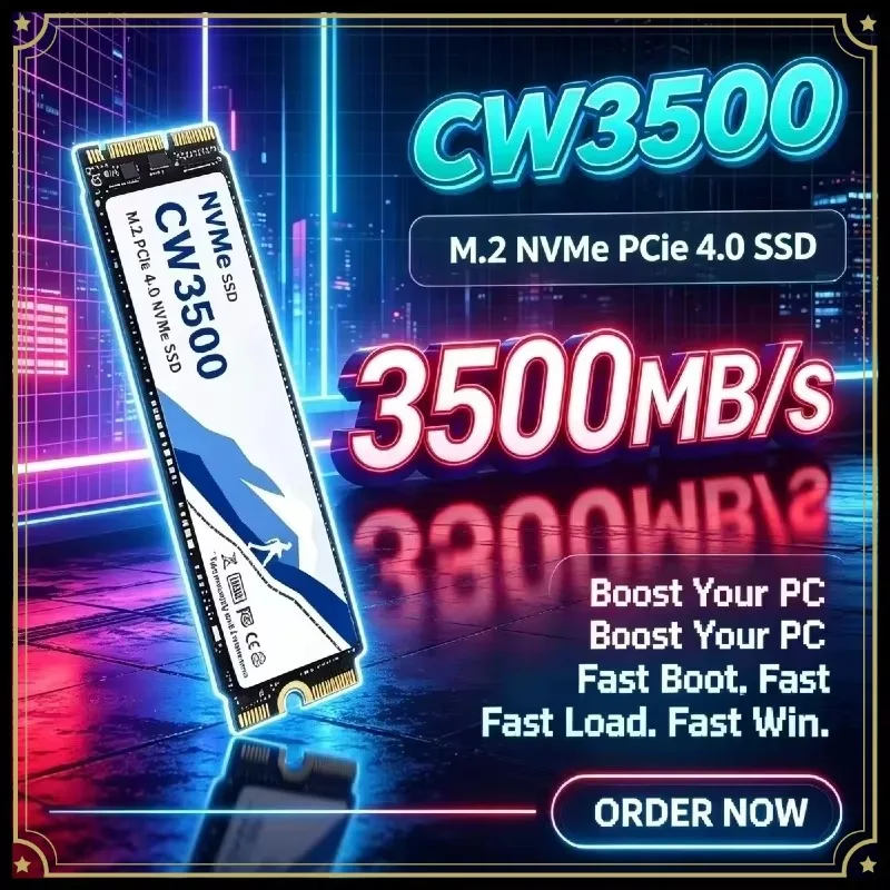 CW3500 M2 SSD  2TB 4TB SSD NVMe M.2 2280 PCIe 4.0x4 Hard Disk Internal Solid State Drive for Computer Laptop