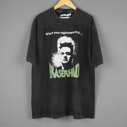 Eraserhead T-Shirt David Lynch 70s Horror Cult Movie Lost Highway Washed Long Sleeves Cotton Black Tee Shirt