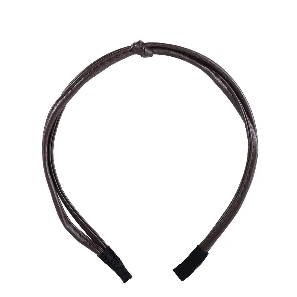

Face Hair Band Gilrl Headband Women Hairpin Female Hair Accessories PU Leather Headband Korean Style Headwear Thin Hair Band