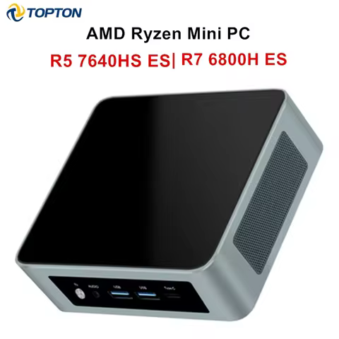 AMD Gaming Mini PC Ryzen 7 8845HS ES 5 7640HS ES 2xDDR5 2xLAN NVMe USB4 Windows 11 Pro Desktop Mini Office Gamer Computer WiFi6E