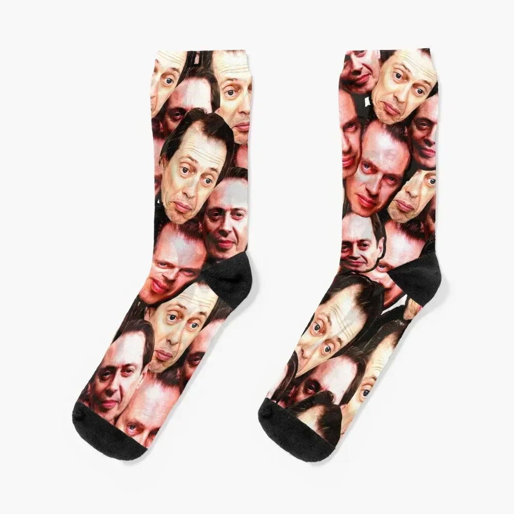 

Steve Buscemi Collage galaxy Socks essential christmas gift Novelties Soccer Socks Woman Men's