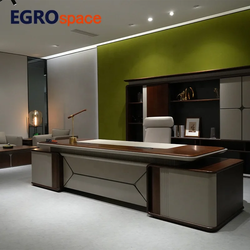 

Modern Furniture Luxury Table Manager Wood Design Office Executive Desk