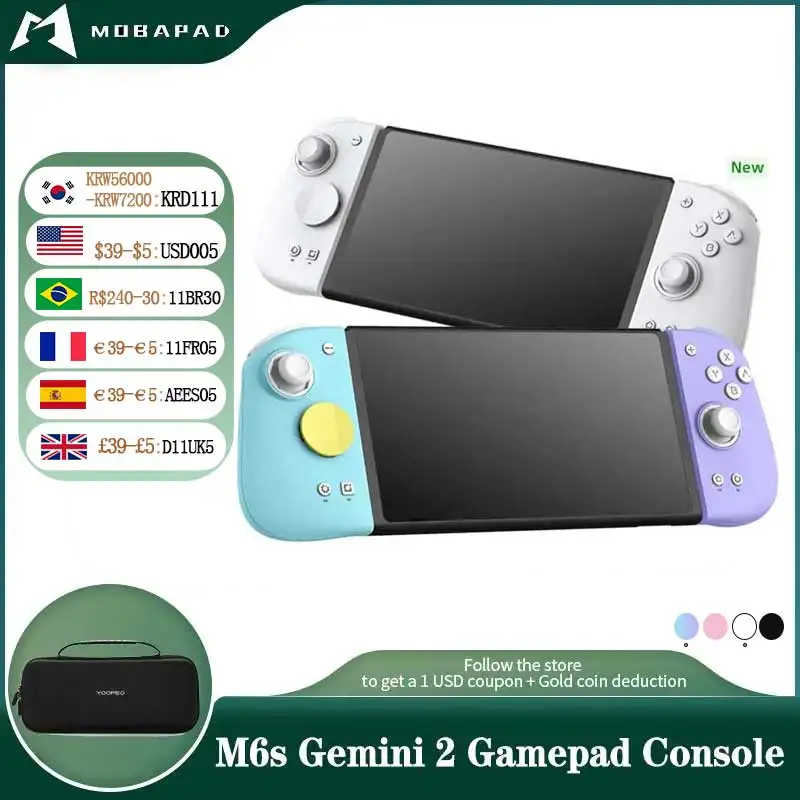 MOBAPAD M6s Gemini 2 konsola do gier na przełącznik Nintendo Joy-con uchwyt do gier bezprzewodowy kontroler Bluetooth do przełącznika OLED