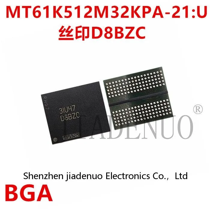 (1 pz) 100% Nuovo D8BZC MT61K512M32KPA-21 Singolo 2G GDDR6X chipset di memoria