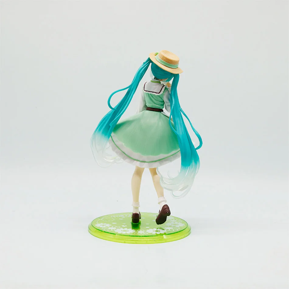 New Hot Fashion Version Hatsune Miku Countryside PVC Action Figure Four-Leaf Clover Figurine Model Collectible Class Toy