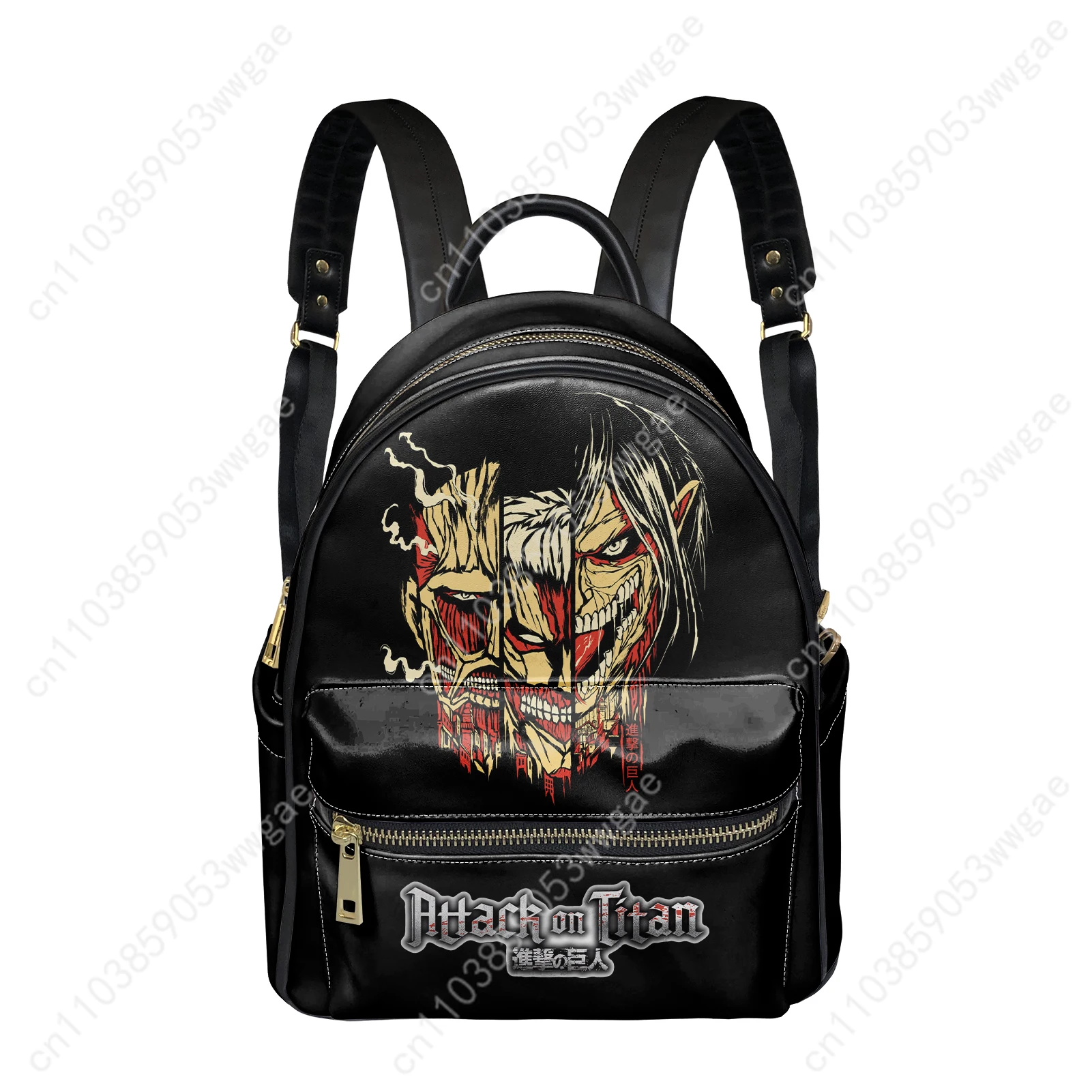 Attack On Titan Anime Backpack Women Man Knapsack Tailor-made Double Shoulder Bag Business Travel Bookbag Rucksack Gift Daypack