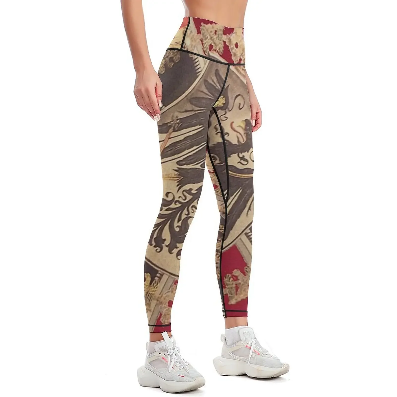 German Eagle and Iron Cross of Prussia Leggings Tight fitting woman workout shorts gym wear Women's trousers Womens Leggings