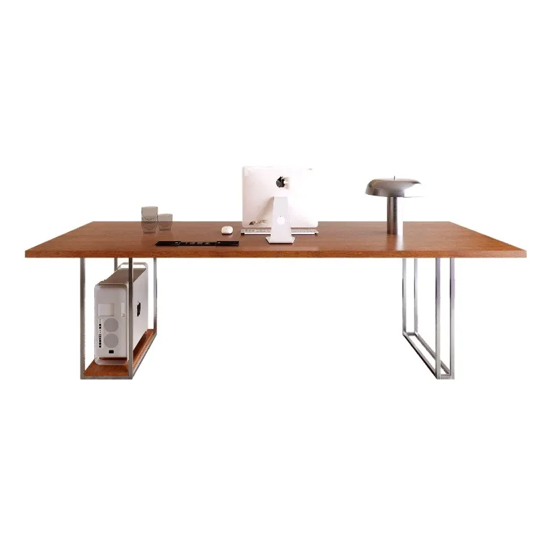 Bauhaus desktop computer desk, simple office solid wood desk e-sports table