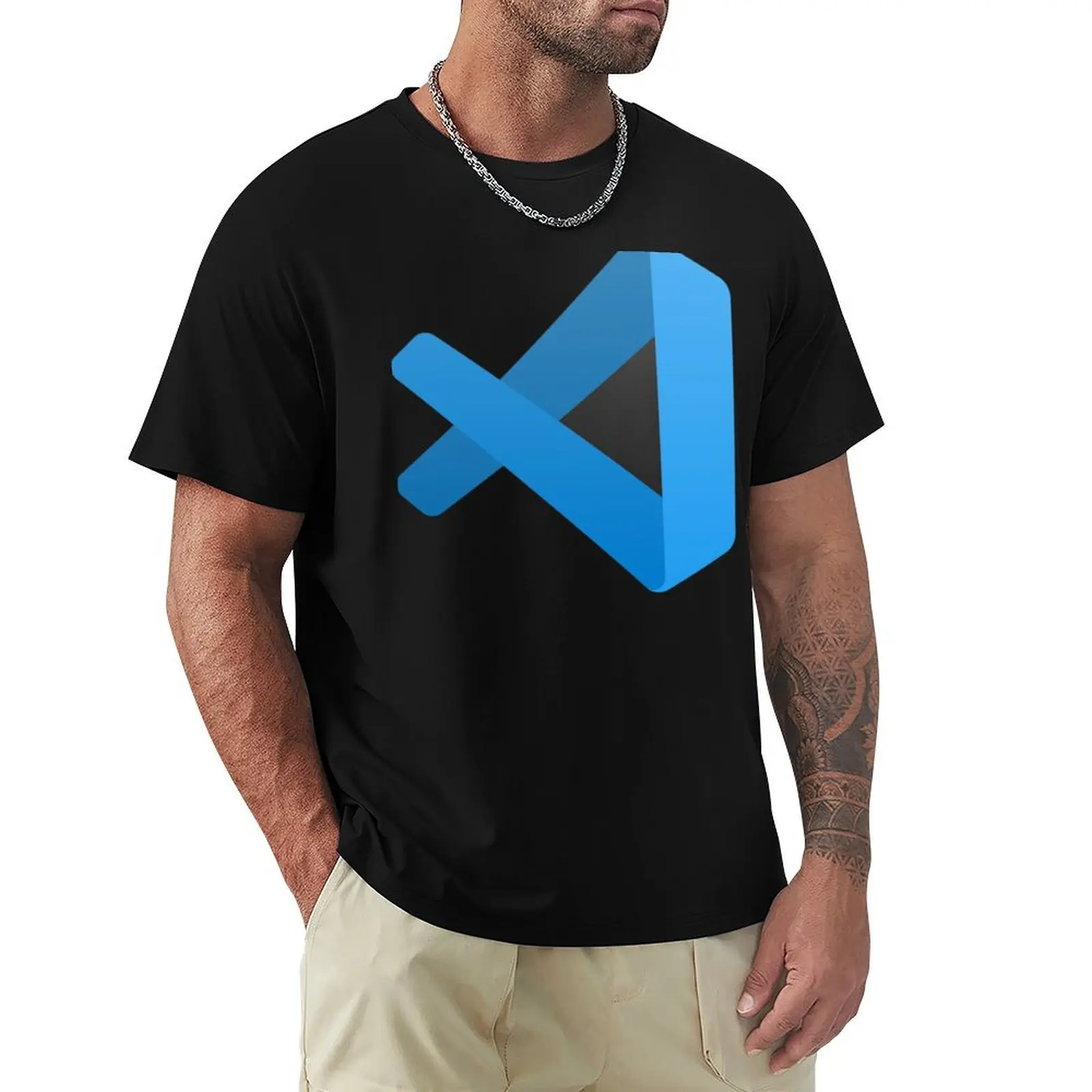 Camiseta Visual Studio Code, camiseta informal navideña de manga corta