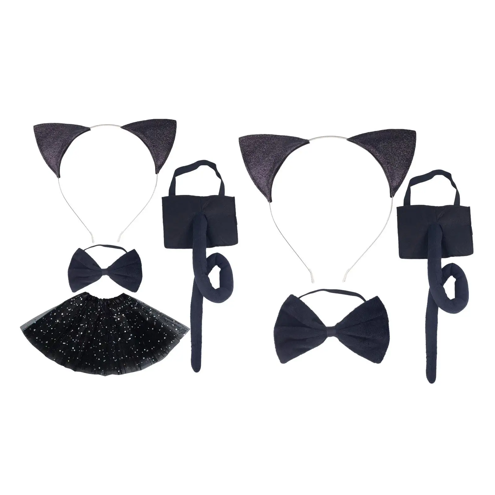 Kids , Bow Tie and Tail Set Animal Costume Accessories Cosplay for Child Stage Performance Birthdays Party Masquerade