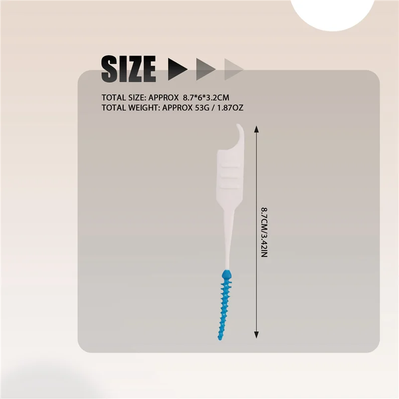 AA20-200 Teile/schachtel Weiche Silikon Zahnseide Interdentalbürste Einweg Zähne Stick Zahnstocher Zahnseide Zahnstocher Mundpflege Pinsel