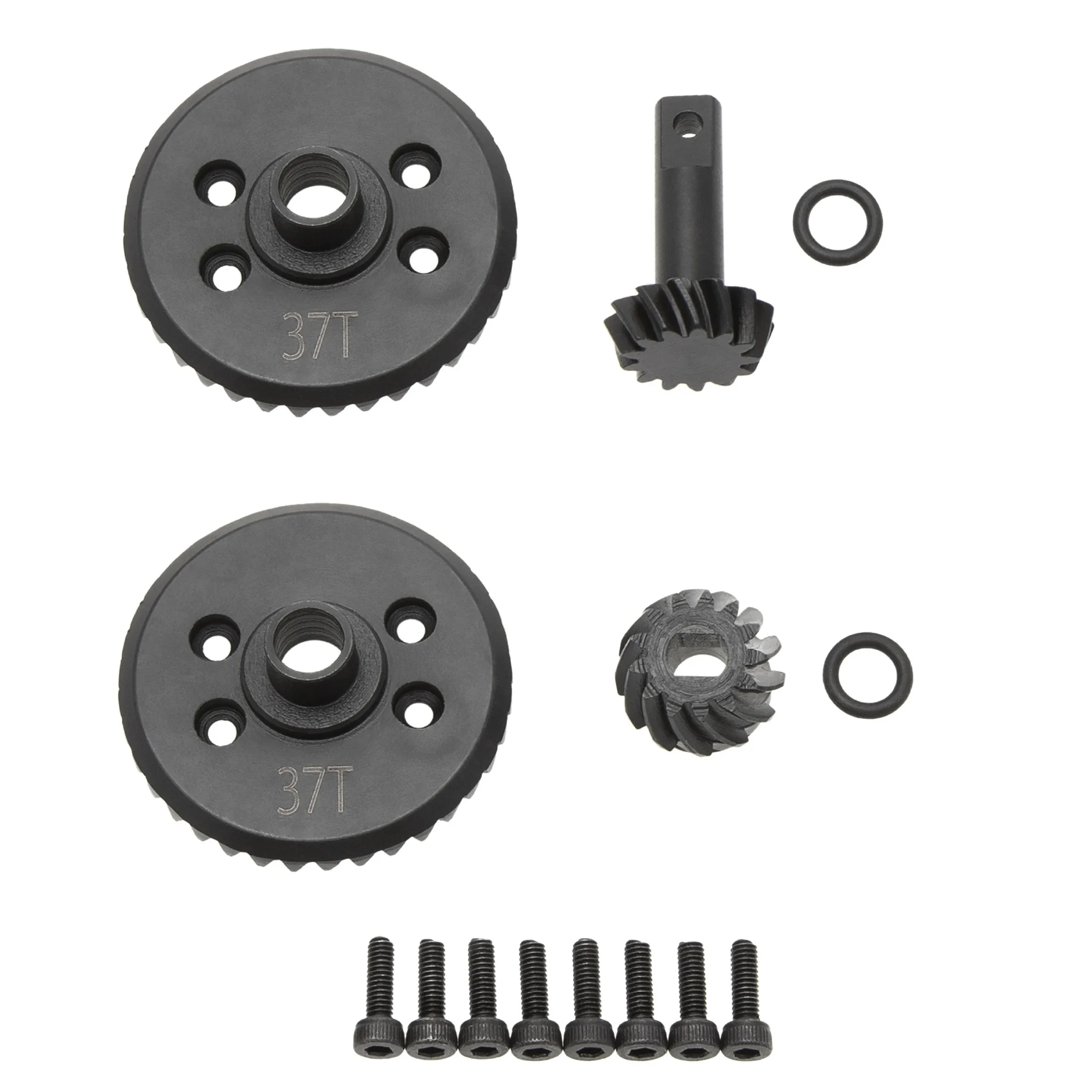 Steel Differential Ring Gear Output Gears Set 13T 37T 6882 5379 for Traxxas Slash 4x4 Stampede Rustler Hoss HQ727 Upgrade Parts