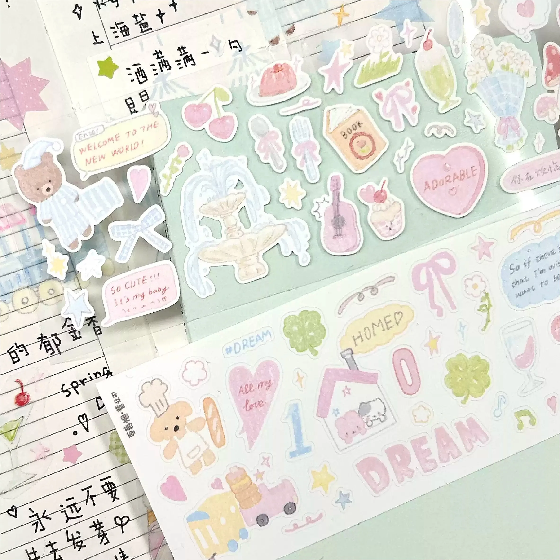 Cute Summer Beach Vacation Ocean Animal Die cut Sticker DIY Deco Card Journal Scrapbooking Photo Card Phone Case Collage Supply