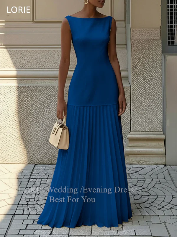 ローリー エレガントなイエローのパーティードレス ノースリーブ ドレープ Aライン イブニング プロムドレス シンプル フォーマルな機会 プロムドレス カスタマイズ