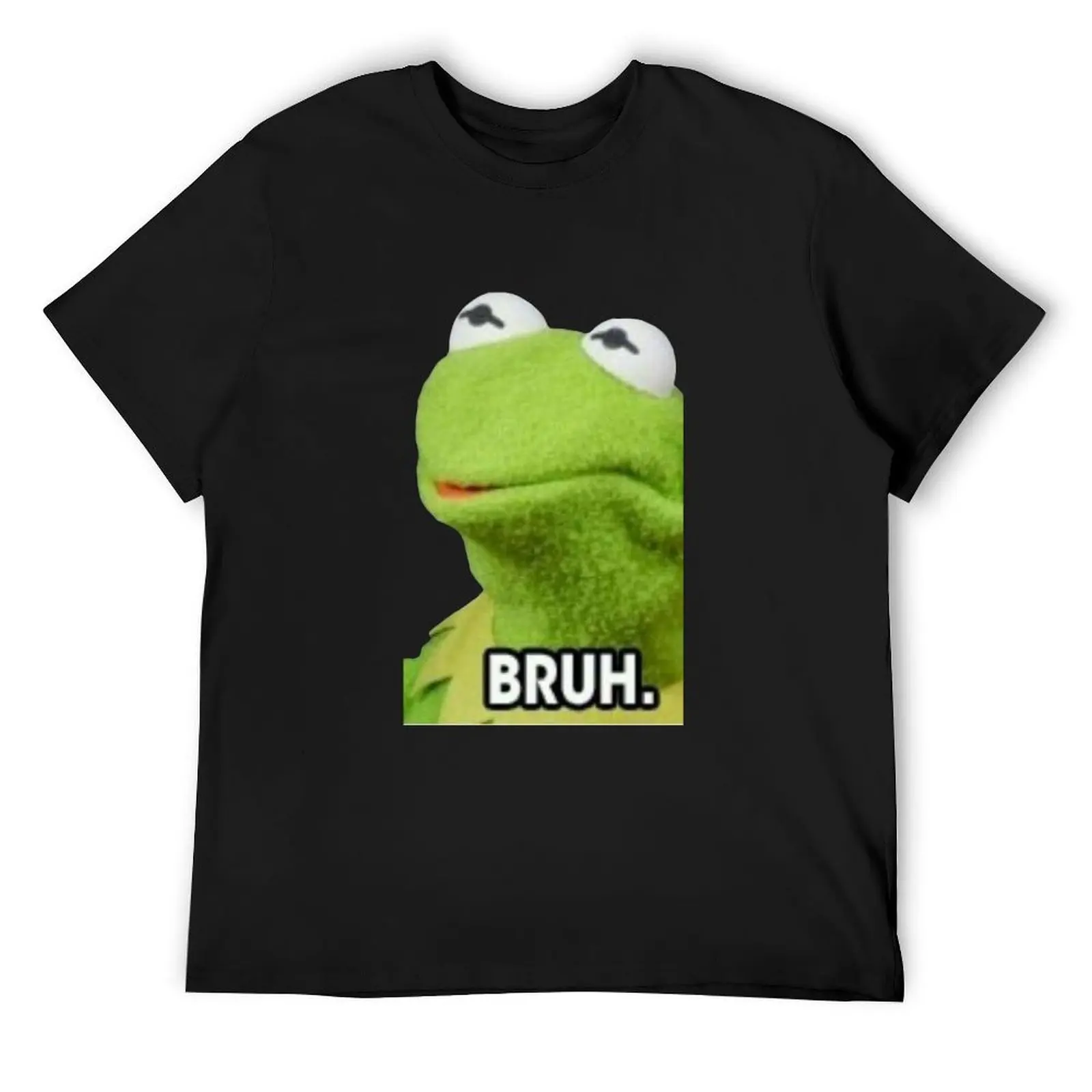 

Футболка Bruh Kermit, футболка с короткими рукавами, роскошные дизайнерские футболки, персонализированные винтажные рубашки с аниме, мужские рубашки с графикой