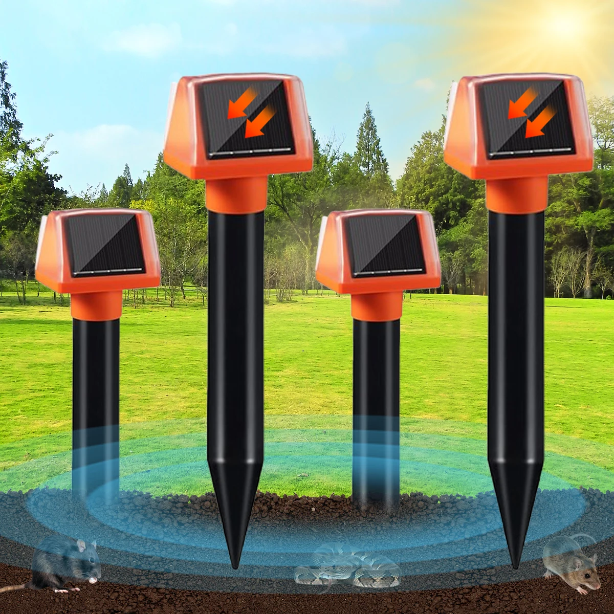 Repelente Ultrasónico Solar para Roedores 4
