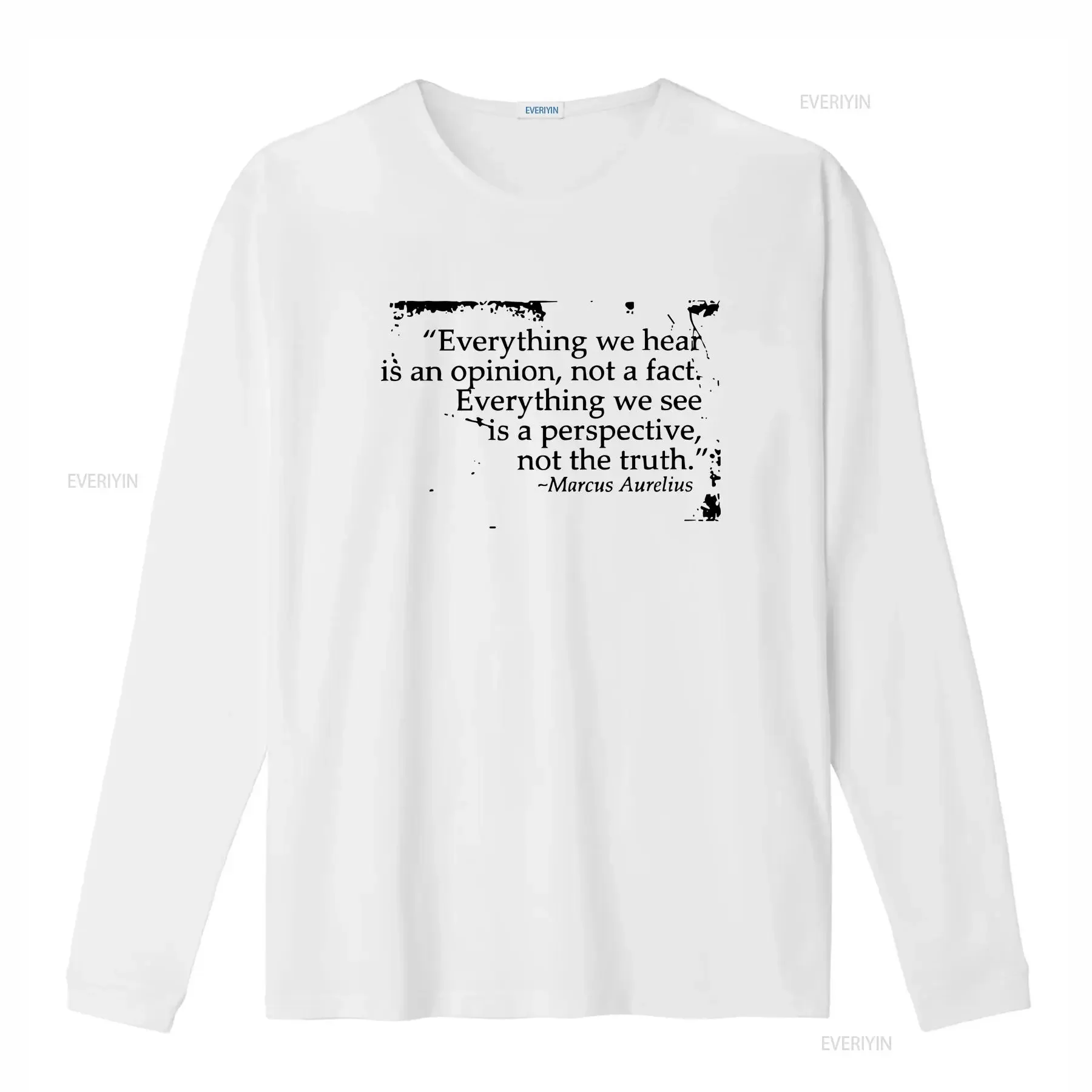 Marcus Aurelius Stoic Philosophy T Shirt For HIm Fake News Her Anti Propaganda Philosopher Students vintage Washed Casual